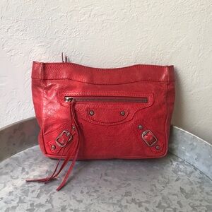 RARE True Red Balenciaga Makeup Clutch (Trousse Maquillage) S/S 03 04